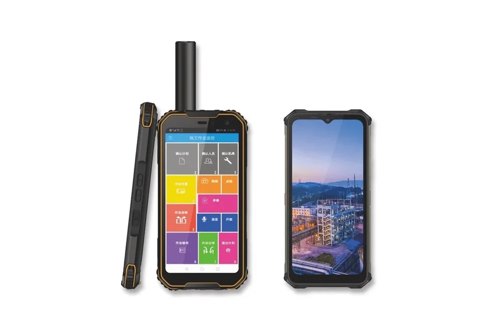 Rugged smart PoC radio front and back